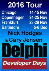 Delphi Developer Days 2016 Tour
